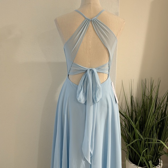 Azazie Evalleen Bridesmaid Dress in Sky Blue - Size 4 NWT - Picture 4 of 6